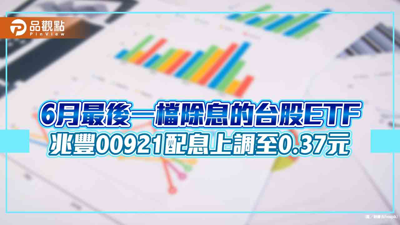 兆豐等權重ETF(00921)配息上調！由0.35元調高至0.37　想領息最晚這天買進