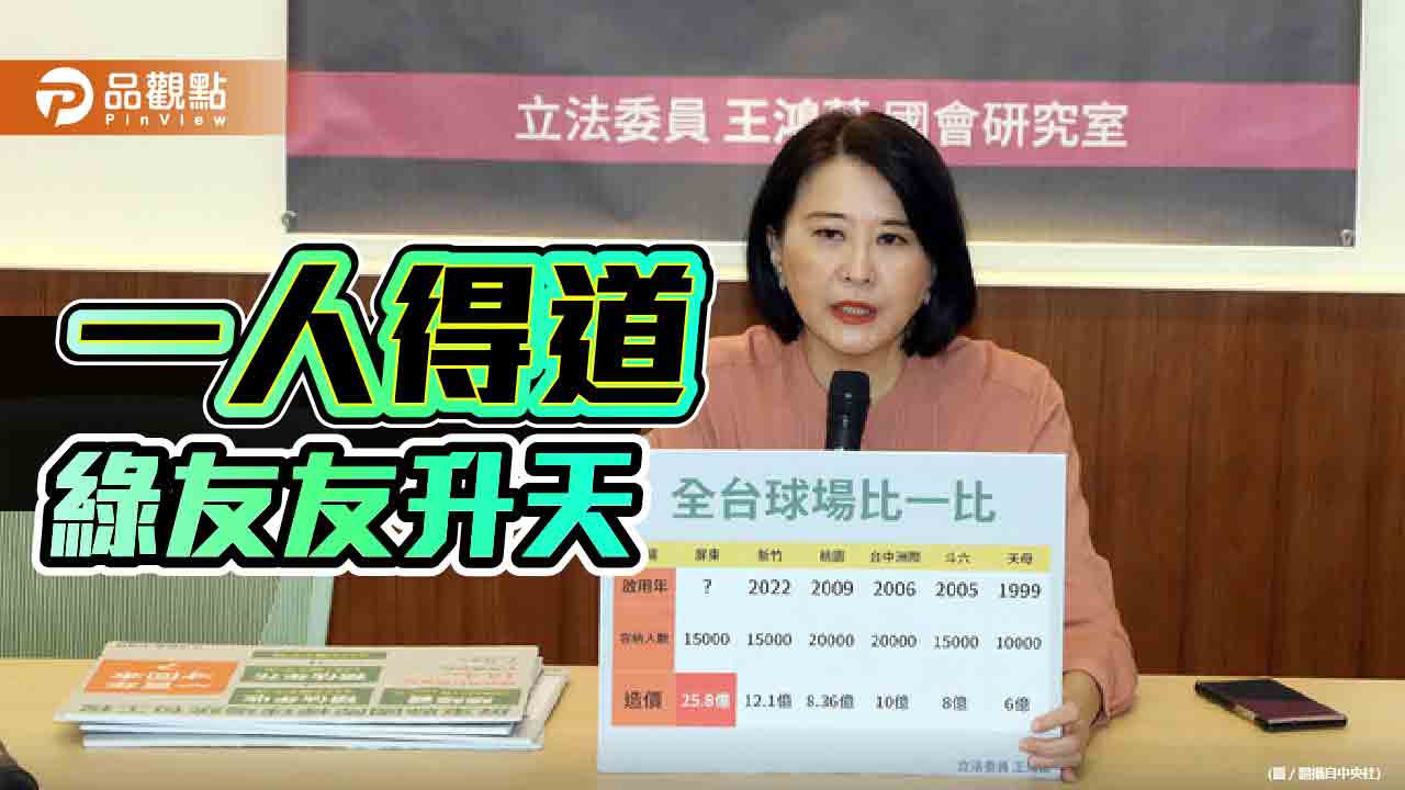 全台最貴棒球場100年回本　得標者是綠友友！在野立委批：前瞻計畫變成「錢沾」