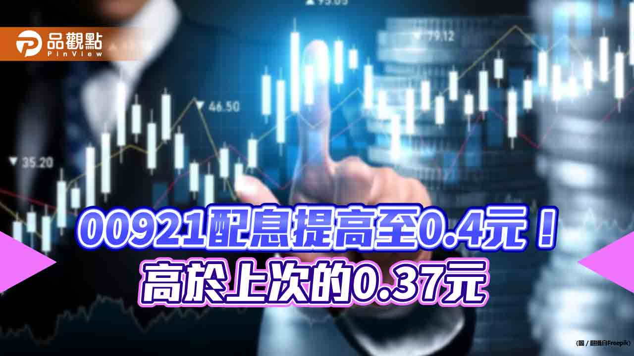 兆豐00921配息上調為0.4元！年化殖利率8.8%　想領息最晚這天買進