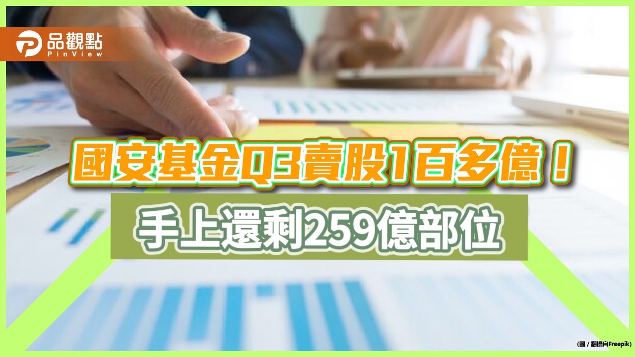 國安基金Q3賣股逾百億！今年已實現獲利逾61億　還有259.8億股票待處份