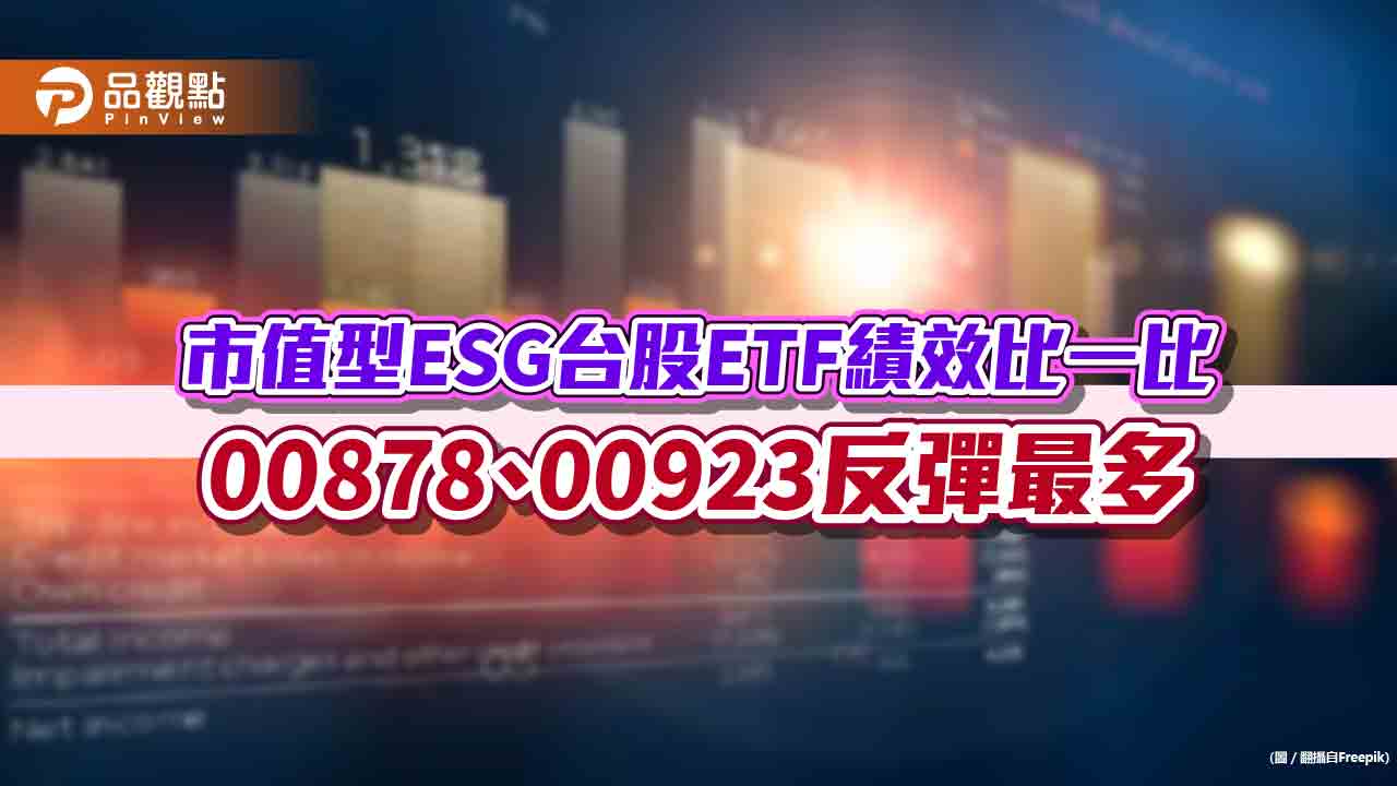 00878、00923反攻！11月以來漲逾4％　市值型ESG台股ETF績效表秒懂