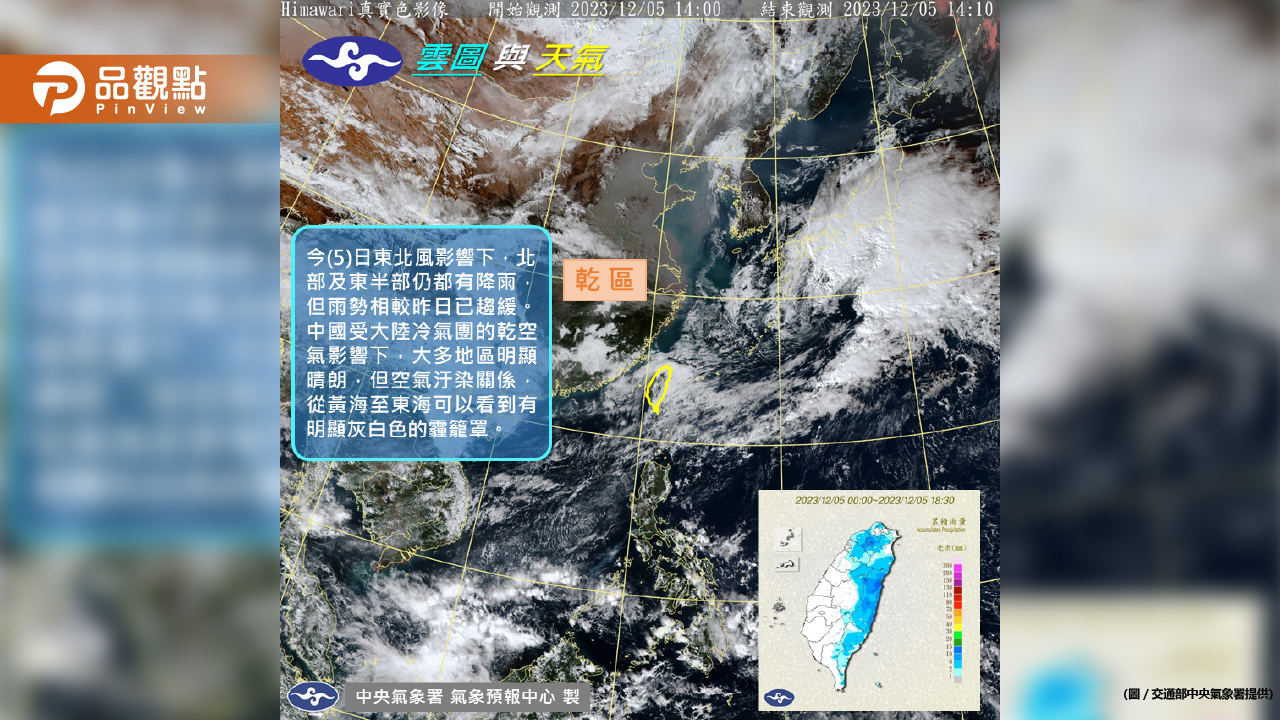 《氣象預報》東北季風來了，「這些地區」有明顯雨勢！