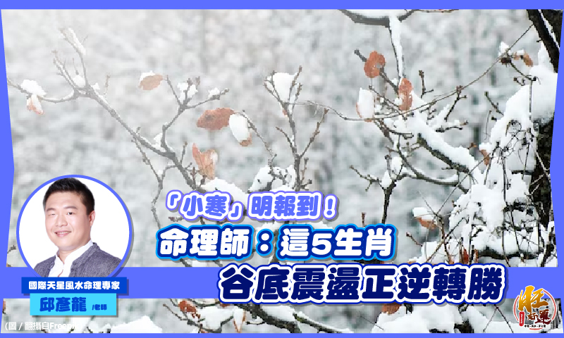 「小寒」明報到！命理師：這5生肖 谷底震盪正逆轉勝