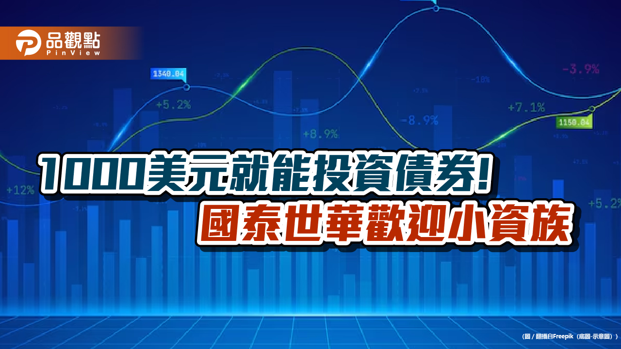 國泰世華銀調降債券申購門檻　多襠債券限時最低1千美元可入手