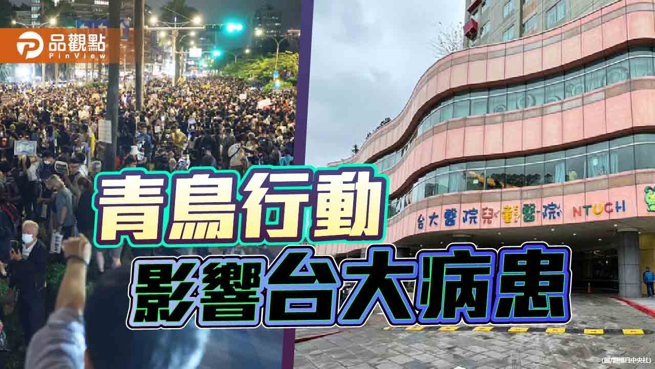 立院青鳥行動放電音播三字經　台大病患家屬發文遭出征