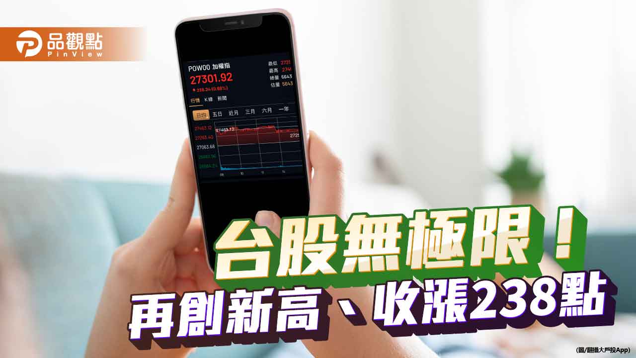 台股新紀錄27463！電子、金融指數同寫新高　分析師：有望續攻到這天 