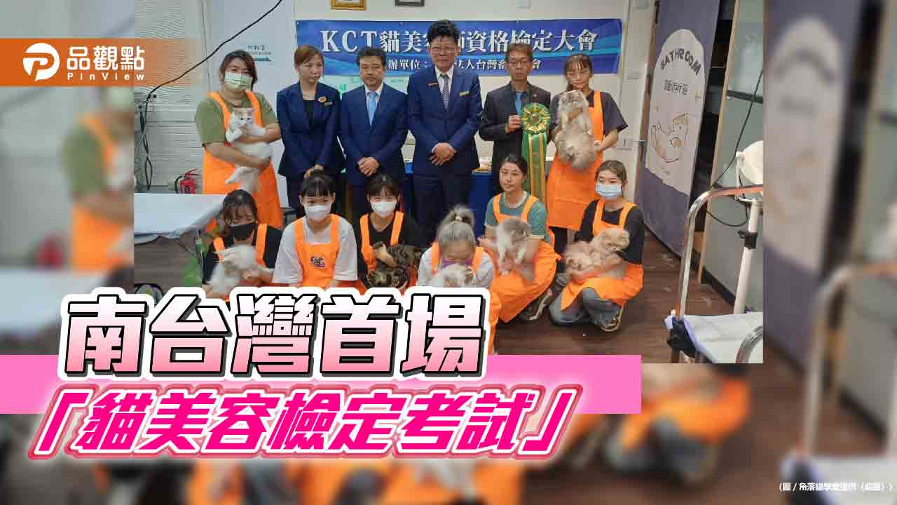 角落貓學堂攜手KCT推「貓美容檢定」　開創不易被AI取代的新職涯
