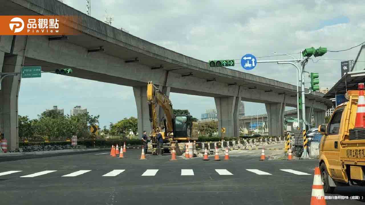 國1中豐交流道將通車！中壢興南路口分隔島要拆除