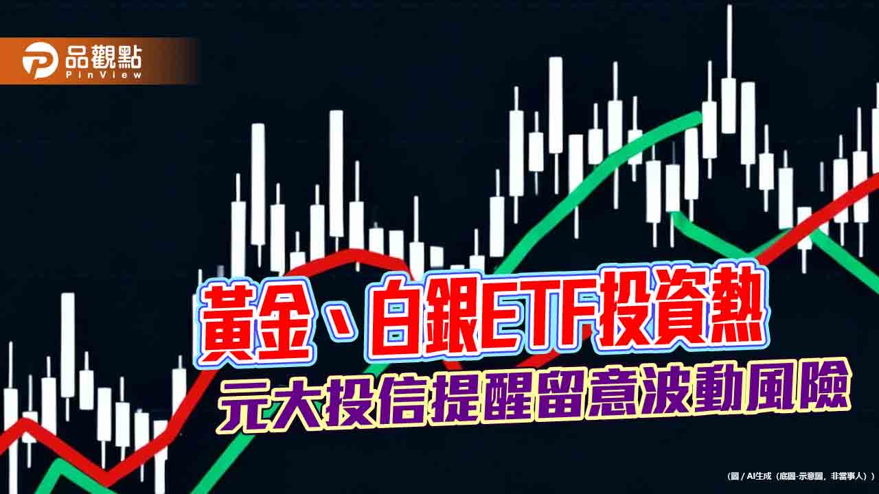 00635U、00738U去年淨值狂漲54.4%、125.8% 元大提醒黃金白銀波動風險