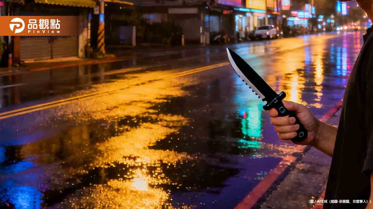 新北猛男持雙刀街頭暴走！衝撞警車引爆槍戰 6警急壓制