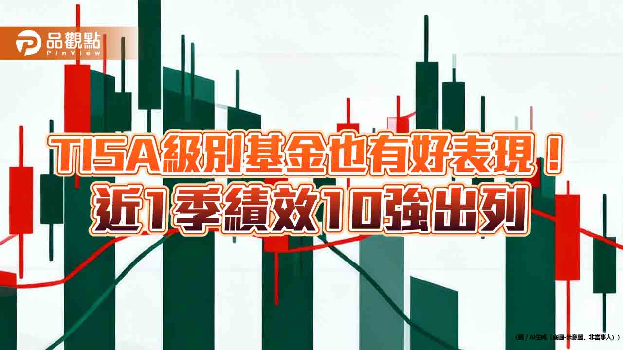 TISA級別基金近一季10強出列!績效24%起跳 一表掌握