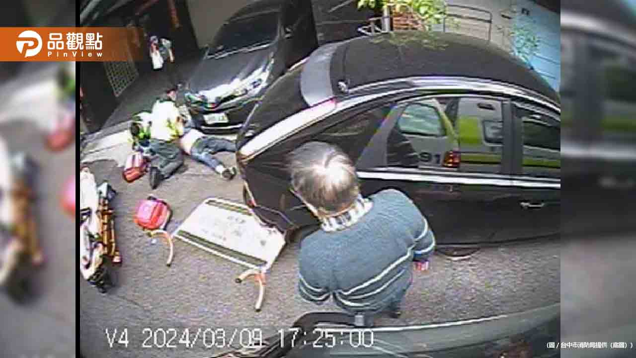 美籍男遊台中市場猝死！救護員「死神手中搶命25分鐘」救回一命