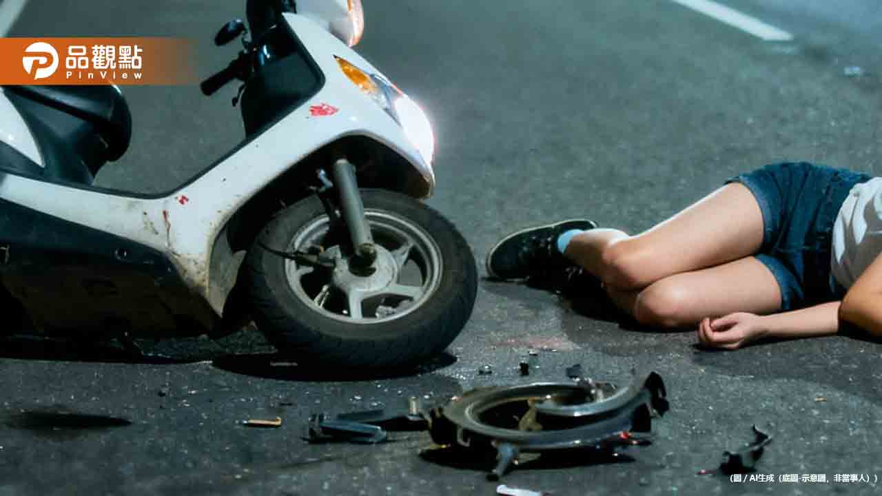 27歲女騎士詭異自撞燈桿慘死！身體噴飛20公尺血肉模糊