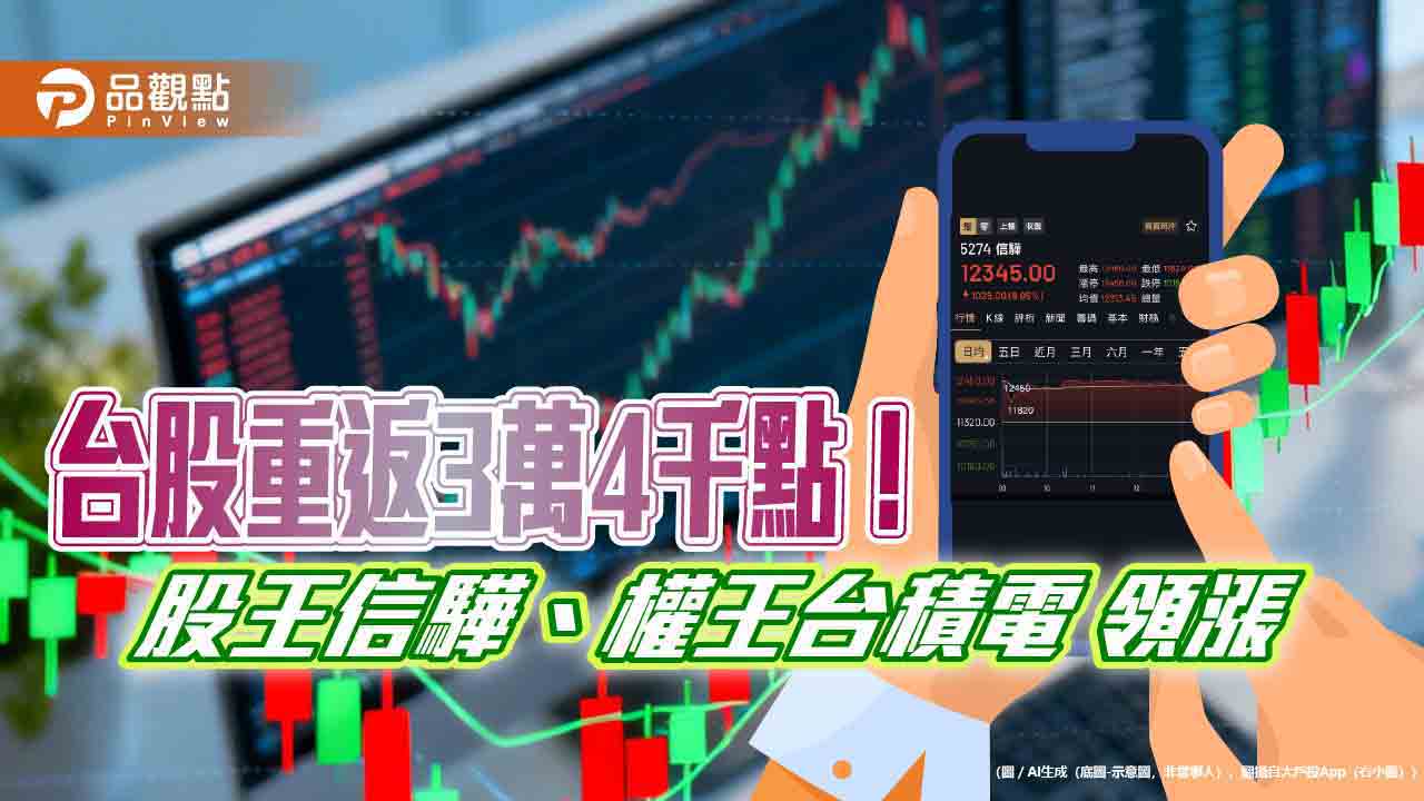 台股強彈512點！ETF擁抱台積、股王信驊受惠　法人這樣說