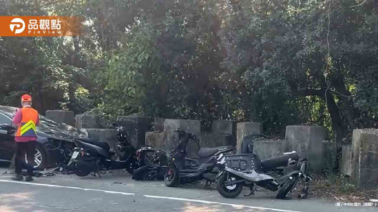 台南驚悚車禍！女駕駛逆向暴衝機車群釀1死7傷