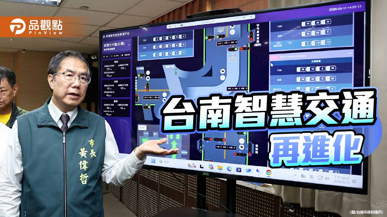 台南智慧交通 AI號誌、行人防護同步上路