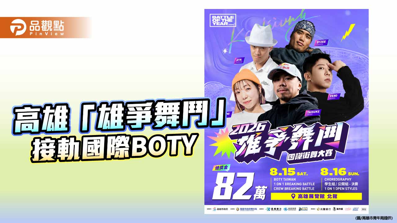 雄爭舞鬥攜手BOTY登國際舞台　82萬總獎金創新高