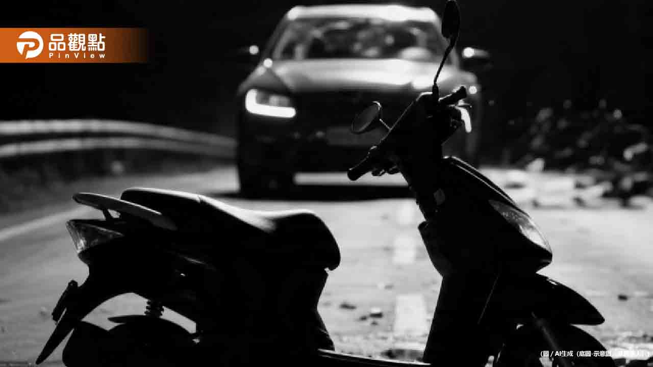 女騎士急煞滑行撞上千萬藍寶堅尼！恐成「最貴摔車」